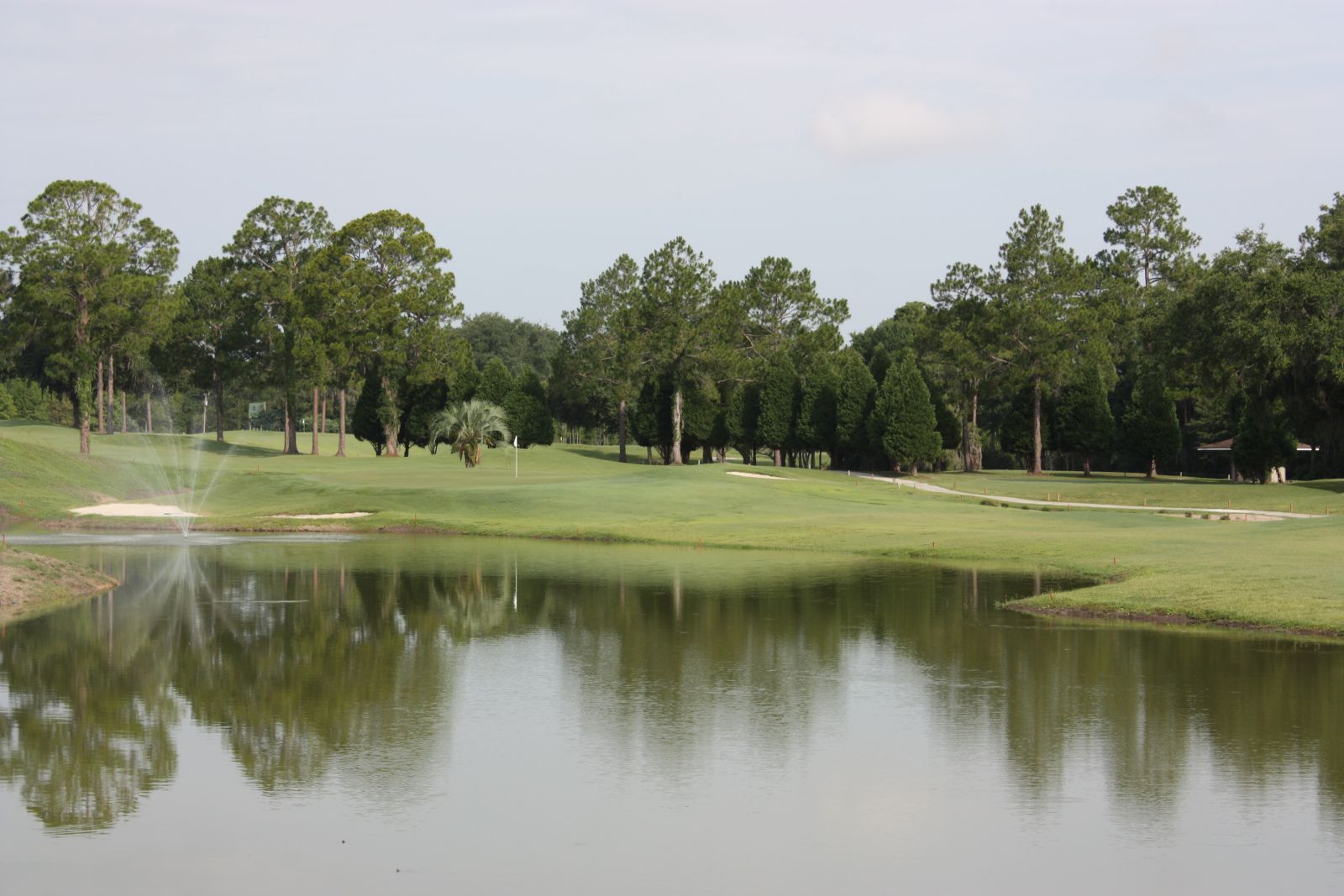 Pond and fairway at Quail Heights Country Club
